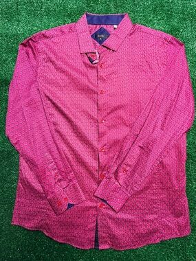 Pavini patterned button up men’s shirt size XL